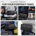 Leather Phone Holster for iPhone 17 Pro, 16 Pro, 15 Pro, XS – Belt Clip Case - Image 6