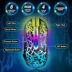 BENGOO Gaming Mouse Wired, Ergonomic Gamer Laptop PC Optical Computer Mice - Image 5