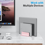OMOTON Vertical Laptop Stand, Desktop Aluminum Mac Book Stand - Image 8