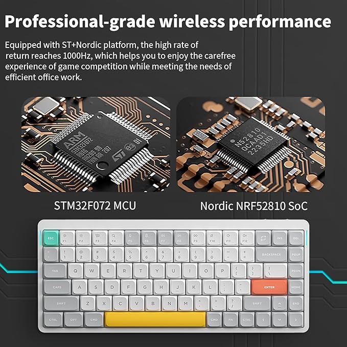 nuphy Air75 V2 Portable 75% Mechanical Keyboard, Wireless Keyboard, Supports - Image 6