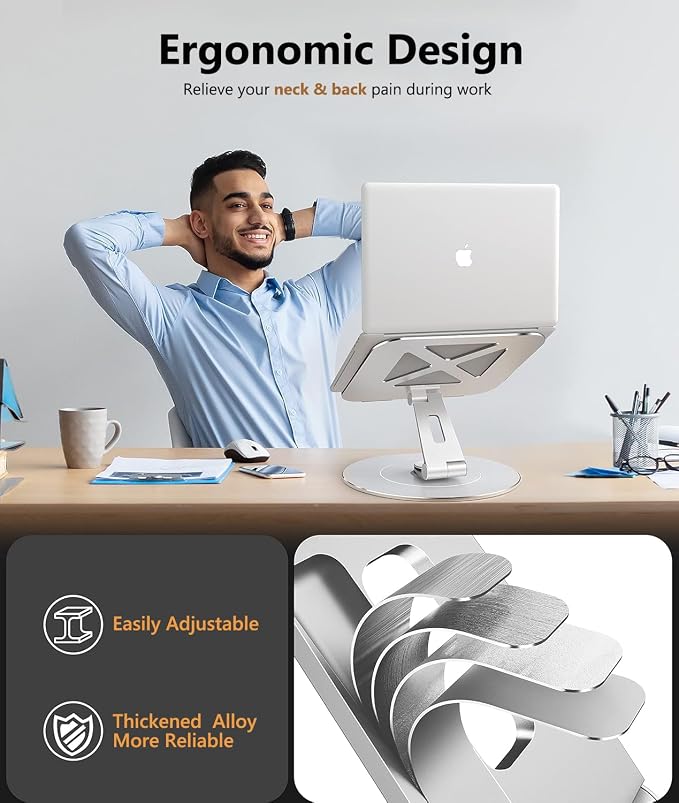 Ultra-Stable Swivel Laptop Stand - Image 3