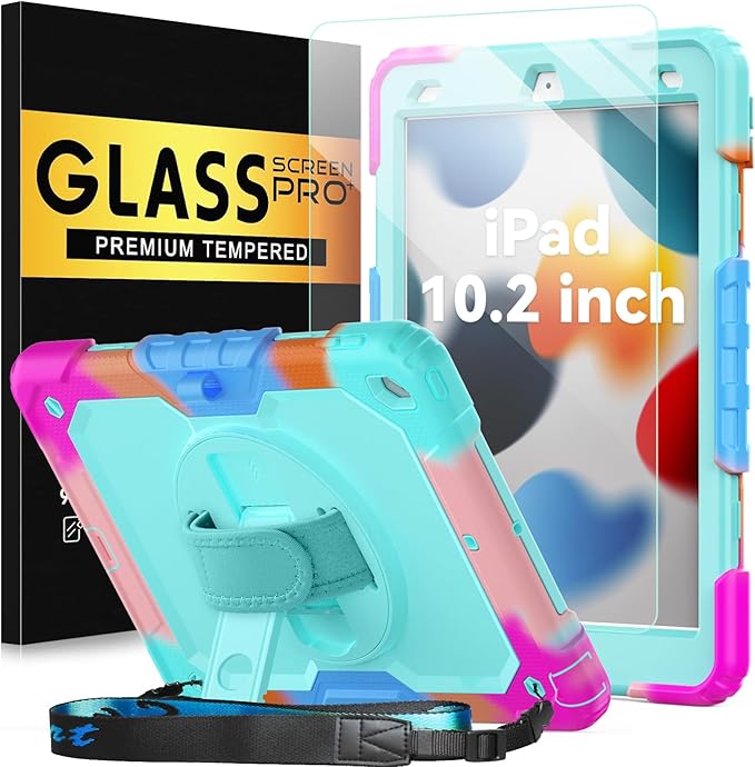 BLOSOMEET iPad Case for 9th Gen 10.2 inch 2021/2020 for Kids by BLOSOMEET