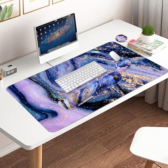 4-in-1 Large Gaming Mouse Pad and Keyboard Wrist Rest, Desk Pad - Image 6