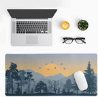 Mountain Gaming Mouse Pad 31.5x11.8 Inch Forest Large Mousepad Extended Grey - Image 3