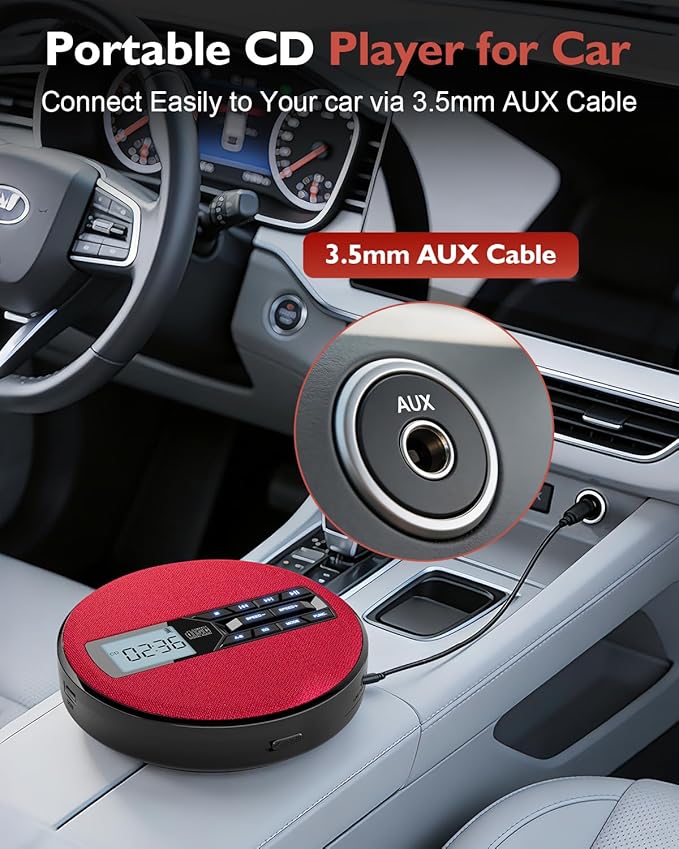 CD Player Portable with Speakers - Image 3