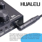 HUAELU 2Pack 3.3FT Right Angle 6.35mm TRS Stereo Male to Female Audio Cable - Image 4