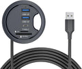 USB 3.0 Hub SD TF USB-C 2 Port USB 60mm Desk Grommet Splitter Dock Station by NFHK