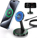 Magnetic Wireless Charger Stand 15W Fast Mag-Safe Charger by Verticalmagneticcharging