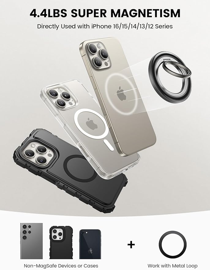 Lamicall Magnetic Phone Ring Grip - Image 6