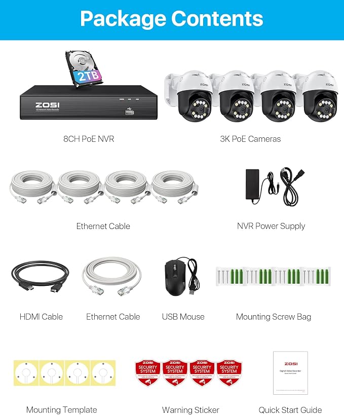 ZOSI 4K PoE Security Camera System - Image 9