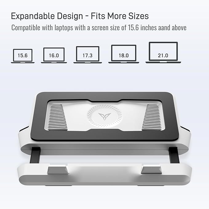 Flydigi BS2 Laptop Cooling Pad, Wind-Pressure Closed-Loop Turbo-Fan - Image 6