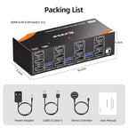 KVM Switch 3 Monitors 3 Computers 8K@60Hz/4K@120Hz, HDMI DP KVM Switches - Image 9