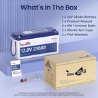 12V 230Ah LiFePO4 Battery, Built-in 150A BMS, Max. 1920W Power Output & 2944Wh - Image 9