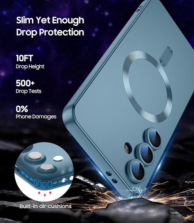 Magnetic for Samsung Galaxy S25 Case Slim Soft Silicone Bumper Shockproof - Image 5