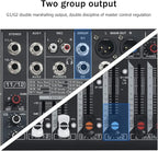 W IN-MIX DX12 Professional DJ Audio Mixer 12 Channel - Image 5