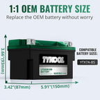 YTX7A-BS, 180 CCA, Lithium LiFePO4 Motorcycle Battery, 2X Cranking Amps - Image 6