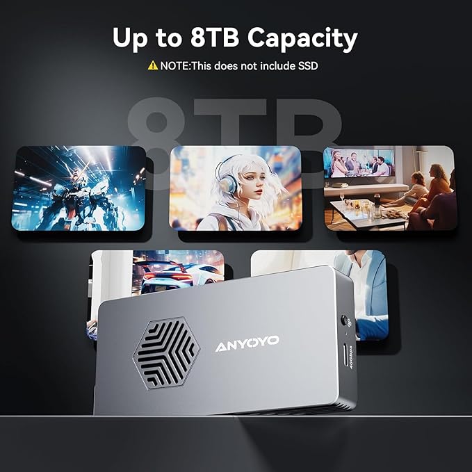 ANYOYO 40Gbps M.2 NVMe SSD Enclosure - Image 9