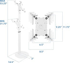 Mount-It! Universal Tablet Floor Kiosk | Theft-Deterrent Tablet Stand | - Image 7