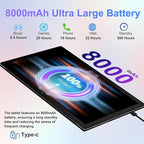 Android Tablet with Keyboard, 10 inch Android 14 Tablets 22GB+128GB, Octa-Core - Image 6