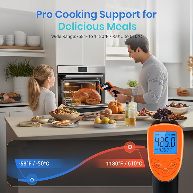 Etekcity Infrared Thermometer 1080, Heat Temperature Temp Gun - Image 3