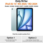 SEYMAC for iPad Air 13 Inch Case M3 2025/ M2 2024, Heavy Duty Shockproof - Image 2