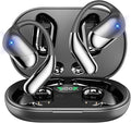 Open Ear Clip Wireless Earbuds Bone Conduction Headphones, Open Ear Design by Aurotlu
