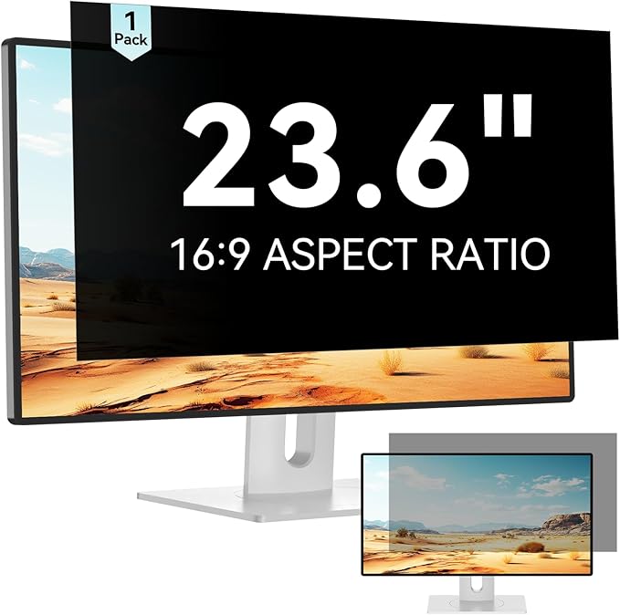 23.6 Inch Computer Privacy Screen Filter by Mamol