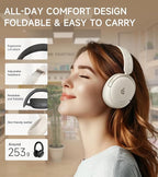 Atom Max - Hybrid Active Noise Cancelling Headphones, Hi-Res Audio, Wireless - Image 8