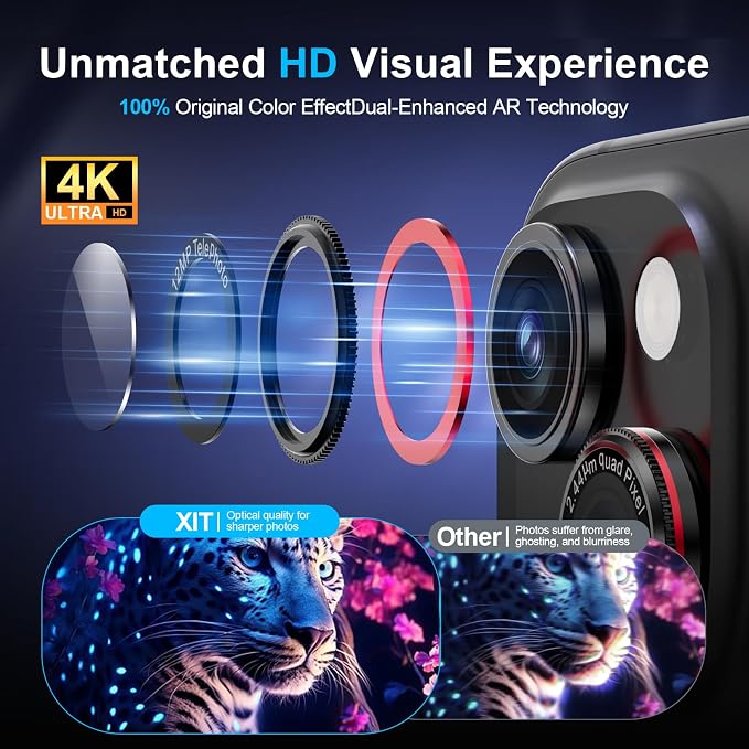 X-it 2 Pack Camera Lens Protector, Shatterproof Anti-Scratch Ultra HD - Image 7