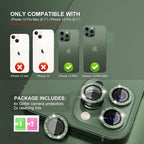 Choiche [3+1 for iPhone 13 Pro/iPhone 13 Pro Max Camera Lens Protector Bling - Image 2