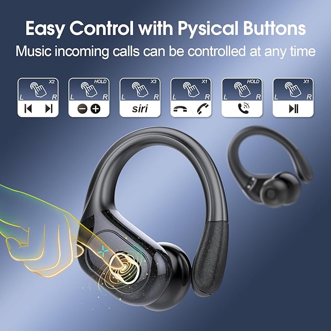 Wireless Earbuds 75hrs Bluetooth 5.4 Headphone Sport, 2026 Bluetooth Earbuds - Image 7