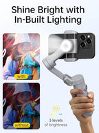 Gimbal Stabilizer for Smartphone, 3-Axis Portable iPhone Gimbal w/OLED Display - Image 3