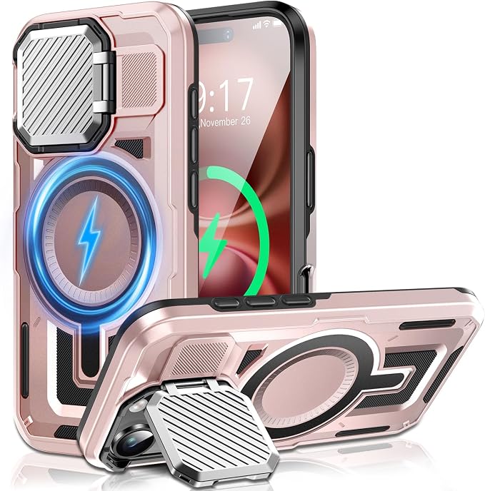 Camera Stand Case for iPhone 16, 2024 Version Military Grade Protective Soft by Unknown
