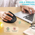 Lekvey Ergonomic Mouse, Vertical Wireless Mouse - Image 4
