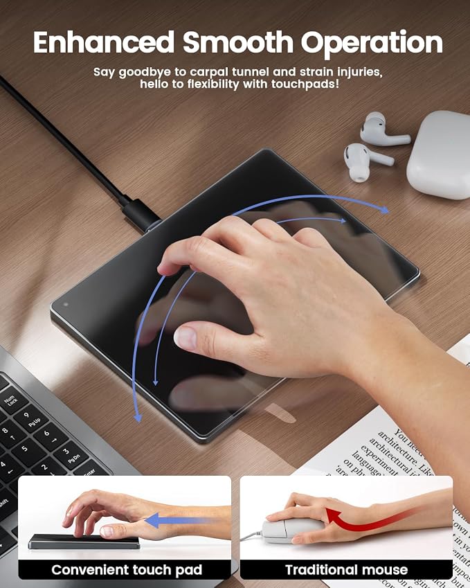 seenda Trackpad, Upgrade Smooth Glass Surface - Image 8