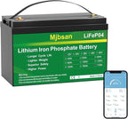 12V 170Ah LiFePO4 Battery, Built-in 150A BMS by Mjbsan