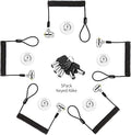 Keyed Alike 5Pack Security Hardware Cable Lock Kit, Retractable Cable Lock by LORADAR