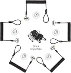 Keyed Alike 5Pack Security Hardware Cable Lock Kit, Retractable Cable Lock by LORADAR