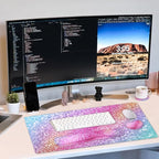 Large Keyboard Mouse Pad Set, Extended Mouse Pad+Keyboard Wrist Rest Support - Image 7