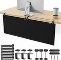 No Drill Under Desk Cable Management and Privacy Panel 2 in 1 | Modesty Panel by ERGOCOLLECT