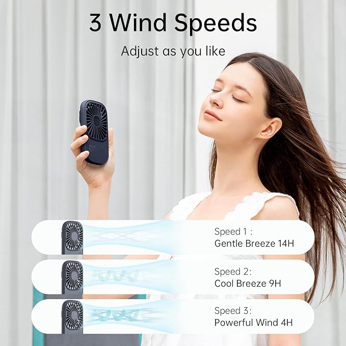JISULIFE Handheld Mini Lash Fan - Image 2