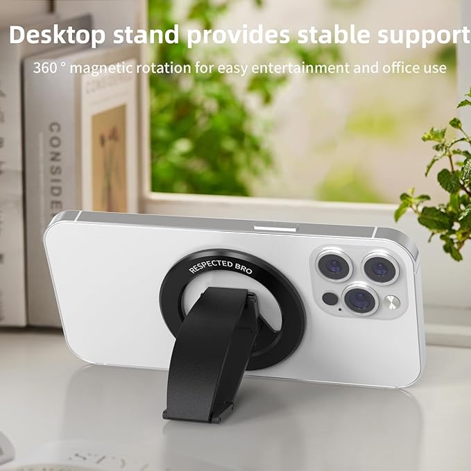 Magnetic-Phone-Grip-Stand, Magnetic Phone Ring Holder Kickstand - Image 4