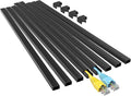 Yecaye Black Cord Hider, One-Cord Channel Cord Cover on Wall, Cable Management by Yecaye