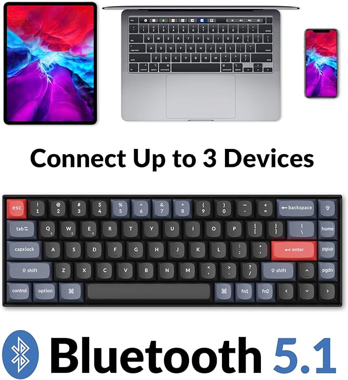 Keychron K6 Pro Wireless Custom Mechanical Keyboard, QMK/Launcher Programmable - Image 3