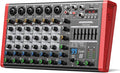 8 Channel Audio Interface Sound Board Mixing Console XLR 1/4 inch Jack USB by RiworalAudio