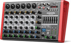 8 Channel Audio Interface Sound Board Mixing Console XLR 1/4 inch Jack USB by RiworalAudio