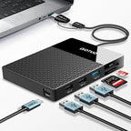 YOTUO Portable 500GB Docking Station External Hard Drive, USB 3.0, SD/TF Card by YOUTO