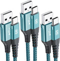 USB C Cable 3.1A Fast Charging, sweguard USB-A to USB-C Charger Nylon Braided by Sweguard