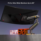 RGB Gaming Monitor-arm for Flat/Ultrawide/Curved Monitors 32 to 60 inch - Image 4