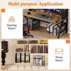 Lifewit CD Storage Bags 4 Pcs, Stackable Media Case Bins Portable - Image 9